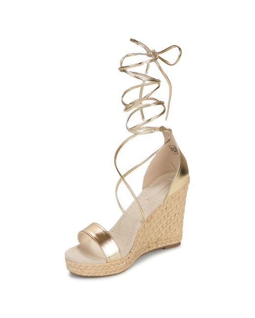 Sandales ONLAMELIA-17 PU FOIL WRAP WEDGE HEEL ONLY en coloris Metallic