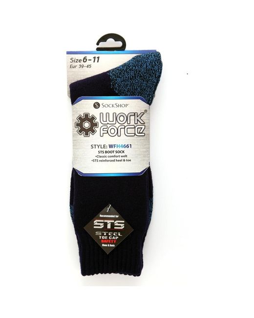 Chaussettes Ab407 Workforce pour homme en coloris Black