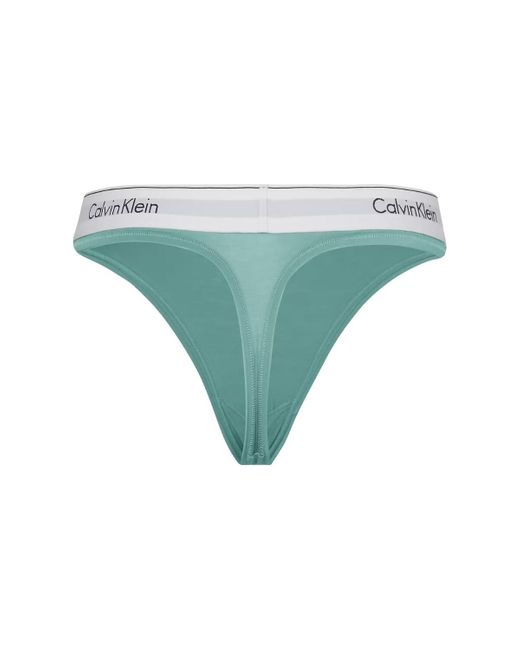 Culottes & slips String Ref 65386 VOG Bleu Calvin Klein en coloris Blue
