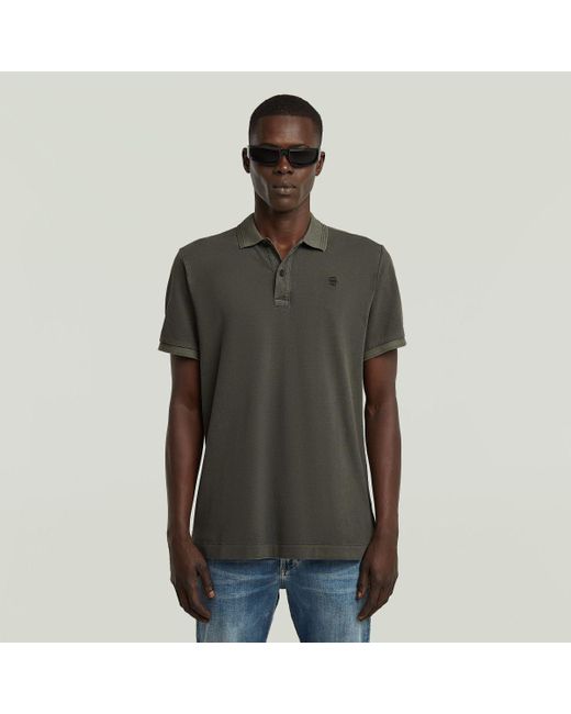 T-shirt D11595-D756 DUNDA OVERDYED-B575 ASFALT G-Star pour homme en coloris Green