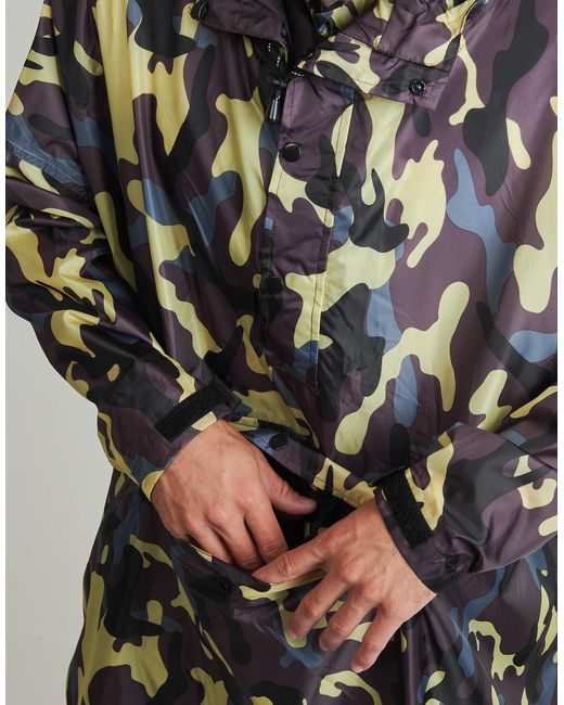 RainKiss Windjack Camo in het Blue