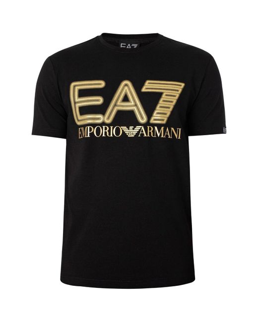 T-shirt T-shirt graphique EA7 pour homme en coloris Black