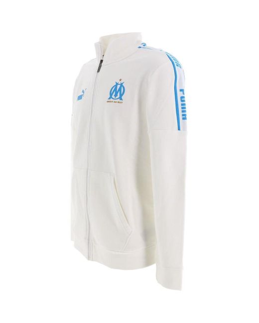 Veste Om ftblculture trk jkt marseille PUMA pour homme en coloris