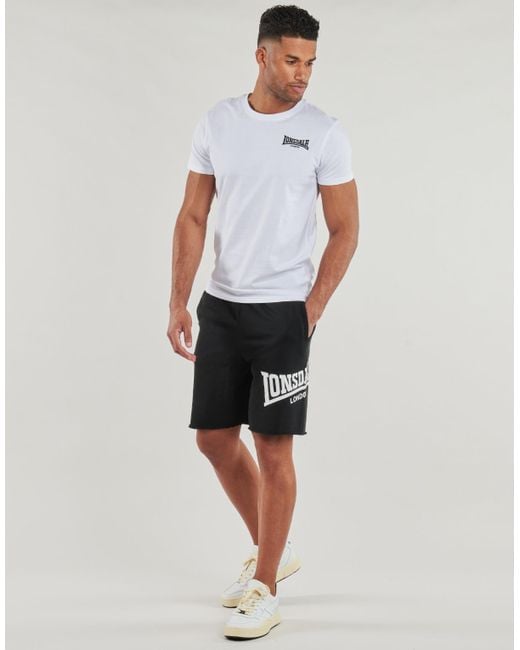 Lonsdale Korte Broek Polbathic in het Black voor heren