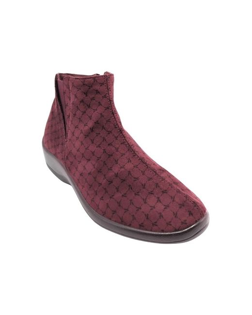Bottines BUTIN ARDALES LICRA BORDEAUX Arcopedico en coloris Red