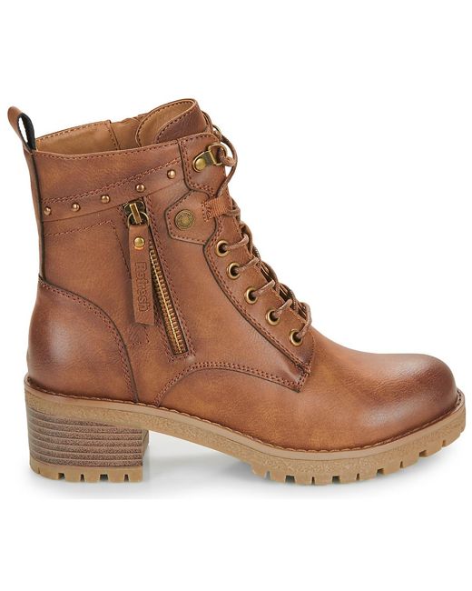 Bottines 172241-Camel Refresh en coloris Brown