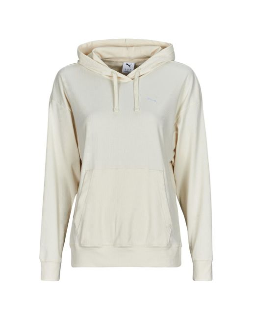 Sweat-shirt ESS ELEVATED RIB HOODIE PUMA en coloris Gray