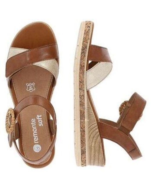 Remonte Sandalen D3067 24-Marron Combiné D3067 in het Brown
