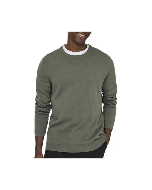 Pull 12Solid Only & Sons pour homme en coloris Green