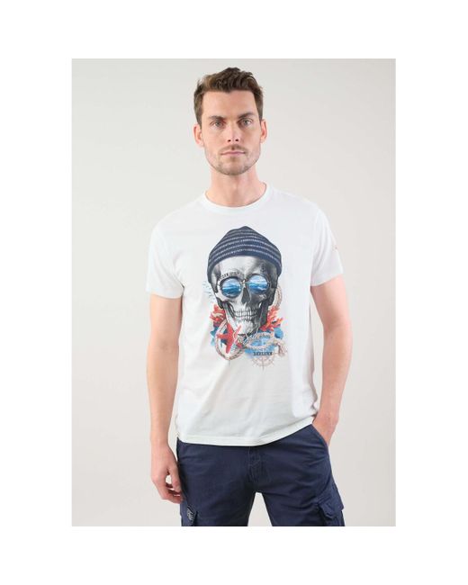 T-shirt T-Shirt NAUTICA Deeluxe pour homme en coloris White