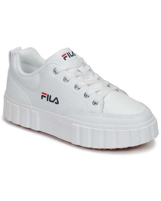 Fila Lage Sneakers Sandblast L Wmn in het Wit - Bespaar 29% - Lyst