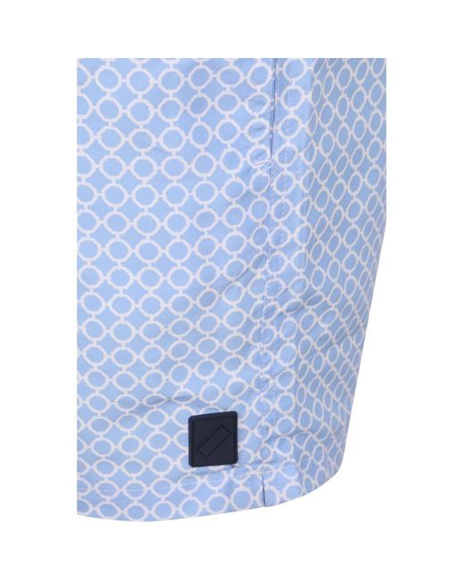 Maillots de bain Short de Bain Circle Chain Bleu Clair Suitable en coloris Blue