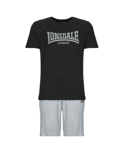 Lonsdale Trainingspak Moy in het Black voor heren