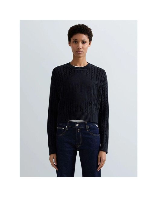 Pull DK4212.G21280G-500 Replay en coloris Black