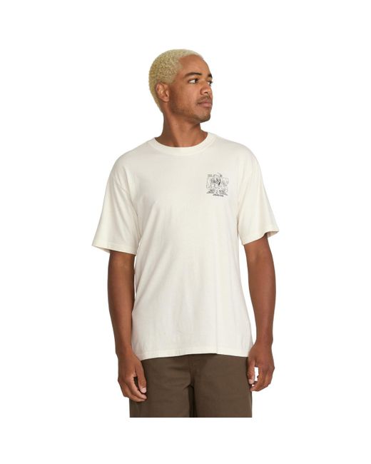 T-shirt Camiseta de manga corta Rat Bar - Off White Volcom pour homme