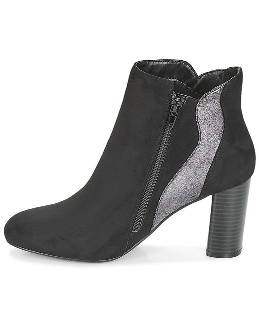 Moony Mood Enkellaarzen Jerda in het Black