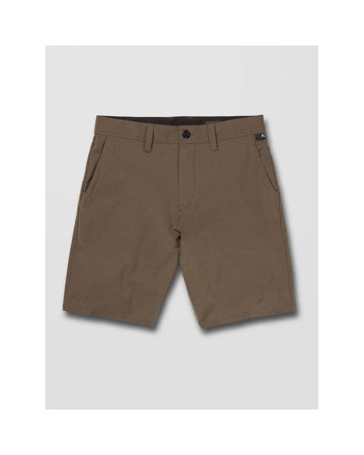 Short Frickin Cross Shred Shorts 20 Tarmac Brown Volcom pour homme en coloris Green