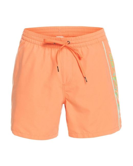 Maillots de bain Everyday Vert 16"" Quiksilver pour homme en coloris Orange