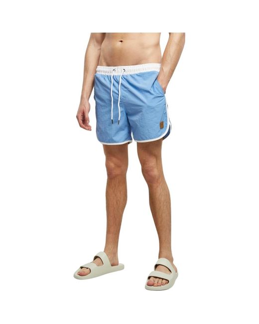 Maillots de bain Short de bain rétro Urban Classics pour homme en coloris Blue