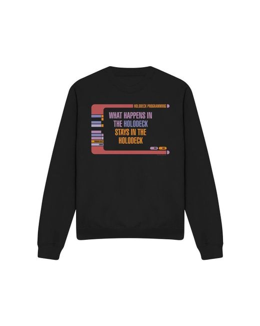 Sweat-shirt Holodeck Secrets Star Trek en coloris Black