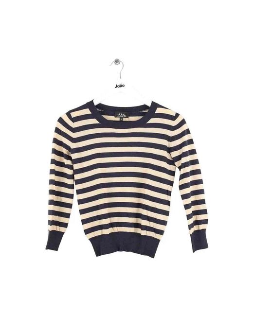 Pull Pull A.P.C. en coloris Blue