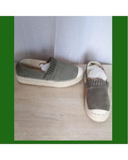Espadrilles Espadrilles compensées neuves T41 Blancheport en coloris Gray