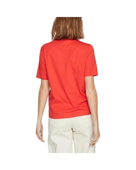 T-shirt Vila en coloris Red