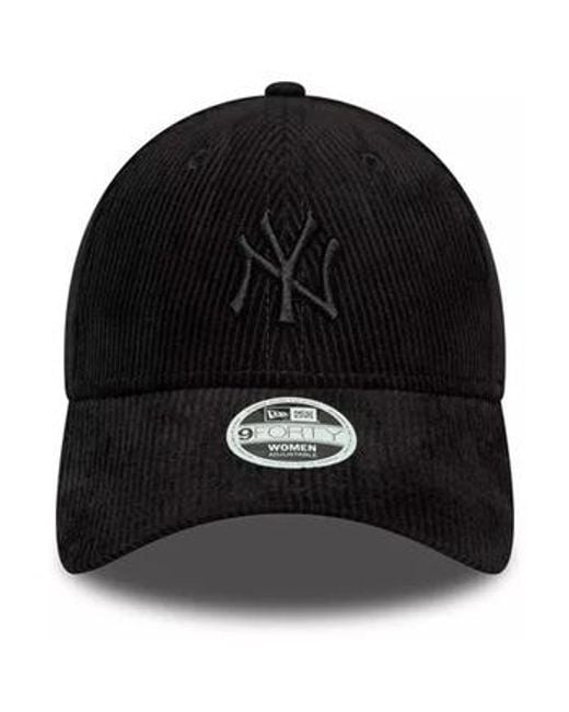 Casquette WMNS CORD 9FORTY NEYYAN KTZ en coloris Black