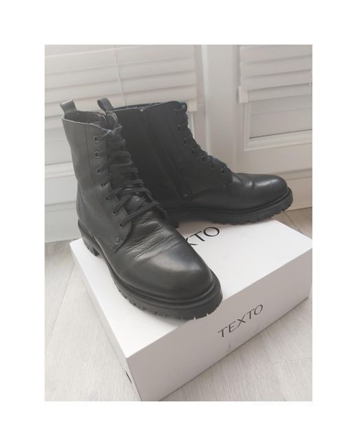 Bottines Boots Texto en coloris Gray