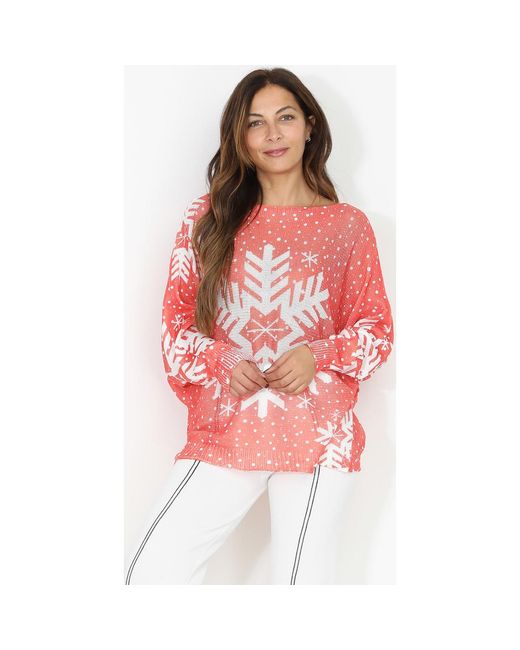 Pull Pulls Pour Femme La Modeuse en coloris Red