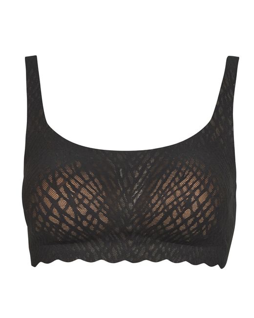 Sloggi Bralette Zero Feel Bliss Top in het Black