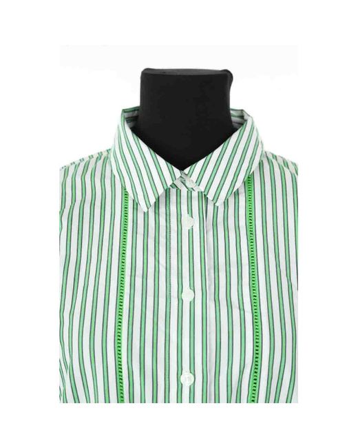Robe Robe en coton verte Tommy Hilfiger en coloris Blue