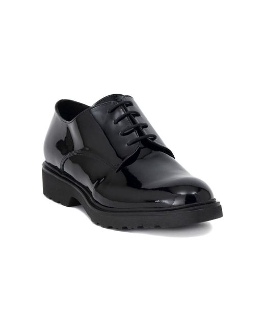 Derbies VITELLO NERO Momenti en coloris Black