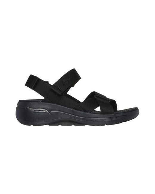 Sandales SANDALIAS GO WALK ARCH FIT SANDAL-ATRACT 140808 NEGRO Skechers en coloris Black