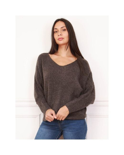 Pull Pulls Pour Femme La Modeuse en coloris Gray