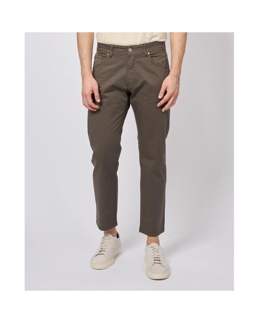 Pantalon Pantalon capri SetteMezzo en coton SETTE/MEZZO pour homme en coloris Gray