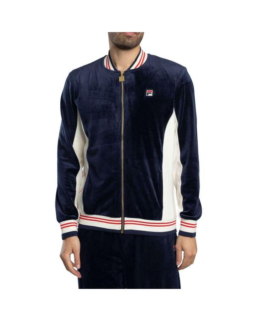 Veste Veste de survêtement Miguel Velour Archive Fila pour homme en coloris Blue