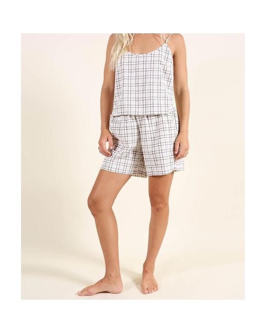 Short Short CHECKS Oxbow en coloris White