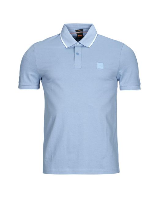 Polo Passertip di Boss in Blue da Uomo