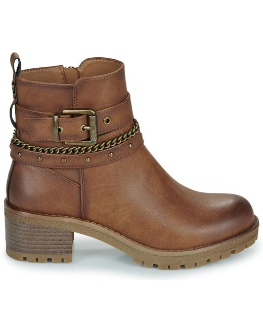 Bottines 172918-CAMEL Refresh en coloris Brown