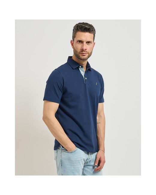 Polo Polo Settemezzo à 3 boutons SETTE/MEZZO pour homme en coloris Blue