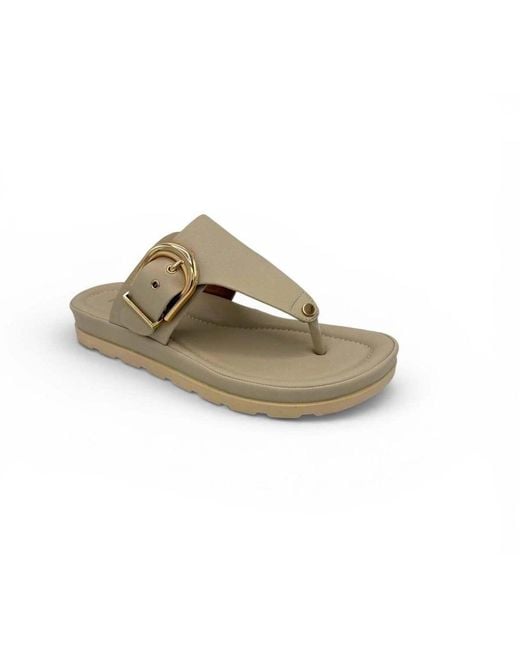 Tongs Keys en coloris Natural