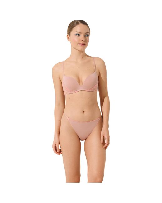 Culottes & slips Slip bikini italien RAINBOW Cheek Lisca en coloris Natural