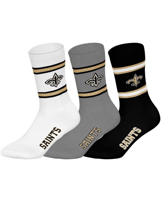 Chaussettes Chaussettes 3Pack Crew Socks Nfl en coloris Black