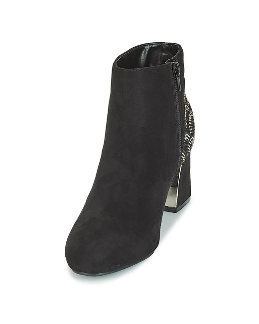 Moony Mood Enkellaarzen Jasmina in het Black
