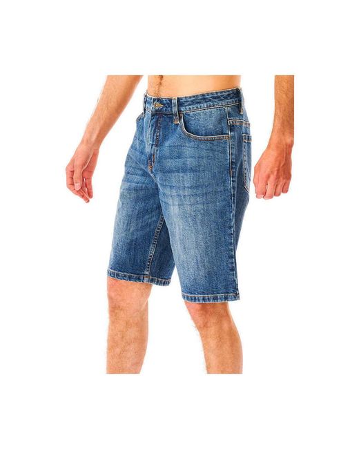 Short Bermuda Noir modèle DENIM de la marque Rip Curl pour homme en coloris Blue