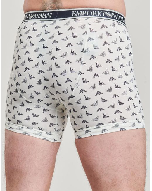Emporio Armani Boxers Core Logoband 3 Pack Boxer in het Blue voor heren