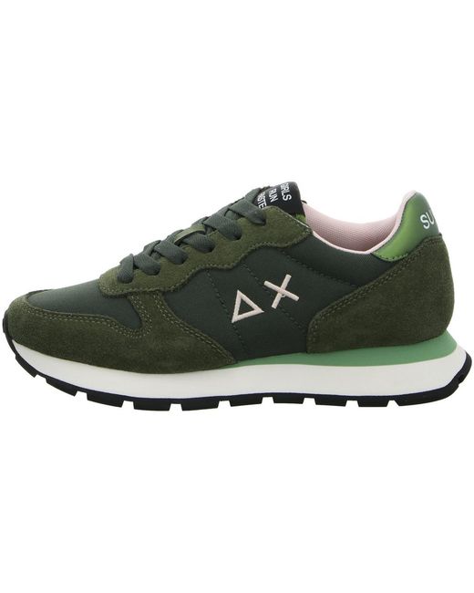 Baskets Basses Sun 68 en coloris Green