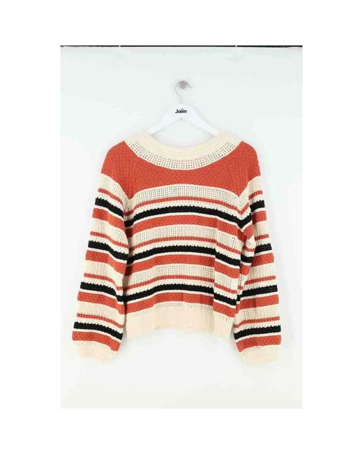 Pull Pull orange Des Petits Hauts en coloris Red