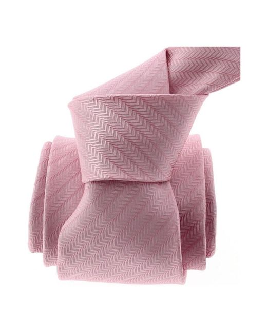Cravates et accessoires Cravate Monochrome Clj Charles Le Jeune pour homme en coloris Pink